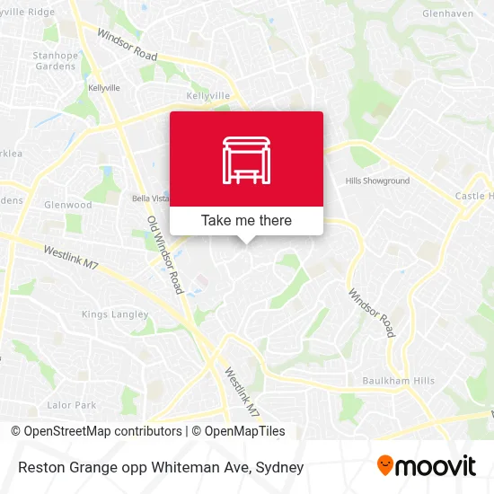 Mapa Reston Grange opp Whiteman Ave