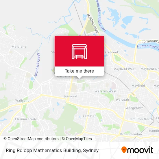Ring Rd opp Mathematics Building map