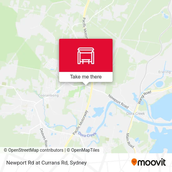 Newport Rd at Currans Rd map
