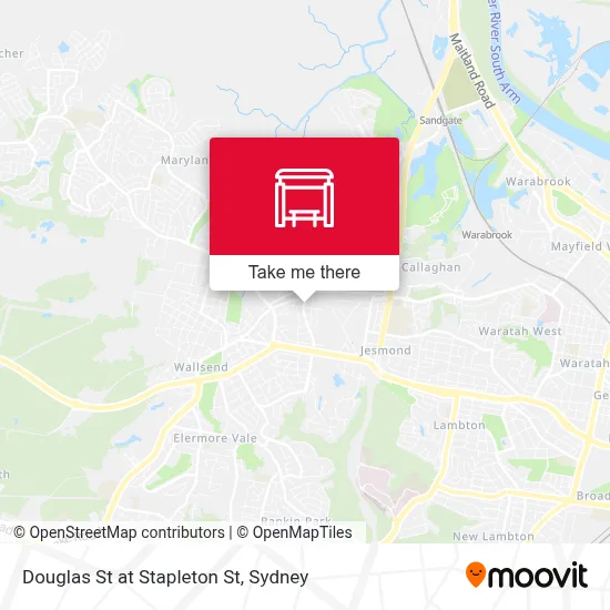 Mapa Douglas St at Stapleton St