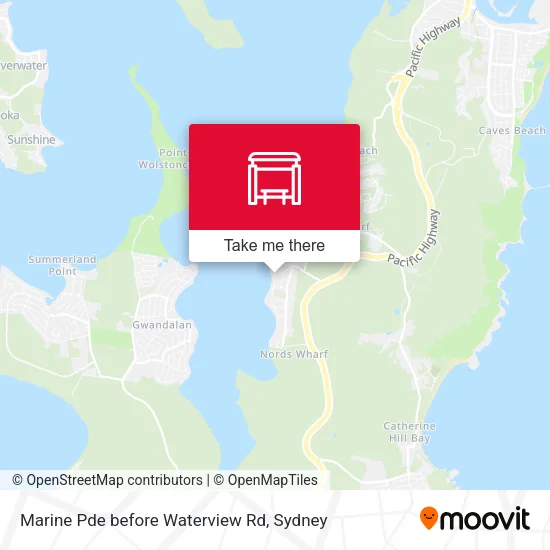 Marine Pde before Waterview Rd map