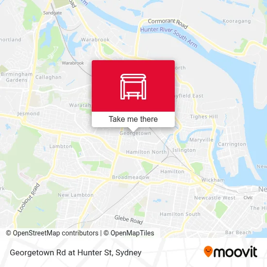 Mapa Georgetown Rd at Hunter St