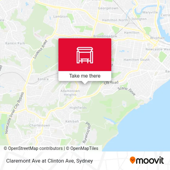 Claremont Ave at Clinton Ave map