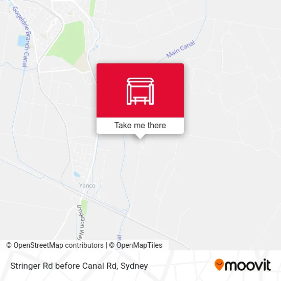 Stringer Rd before Canal Rd map