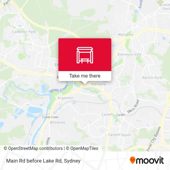 Main Rd before Lake Rd map