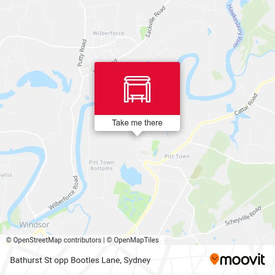 Mapa Bathurst St opp Bootles Lane