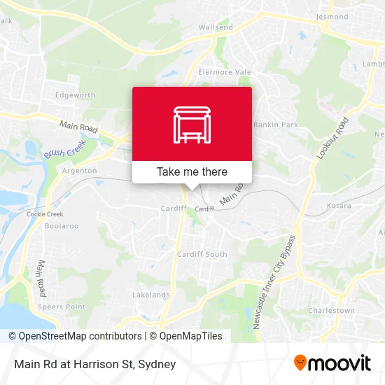 Mapa Main Rd at Harrison St