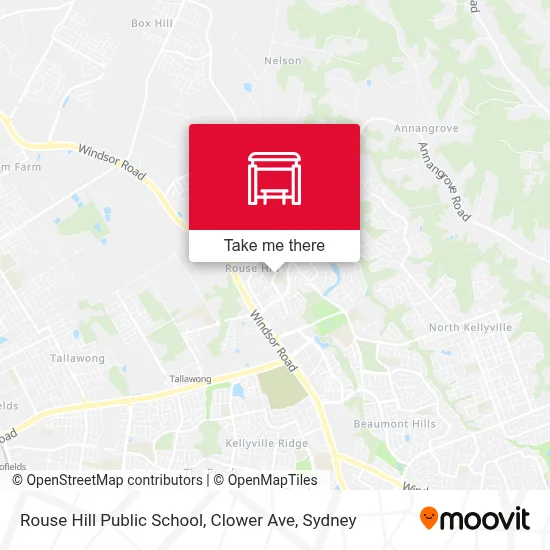 Mapa Rouse Hill Public School, Clower Ave