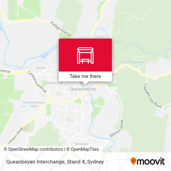 Mapa Queanbeyan Interchange, Stand 4