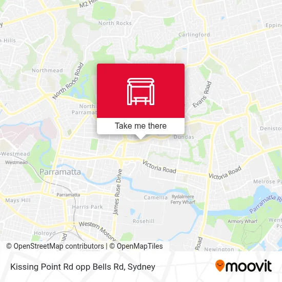 Mapa Kissing Point Rd opp Bells Rd