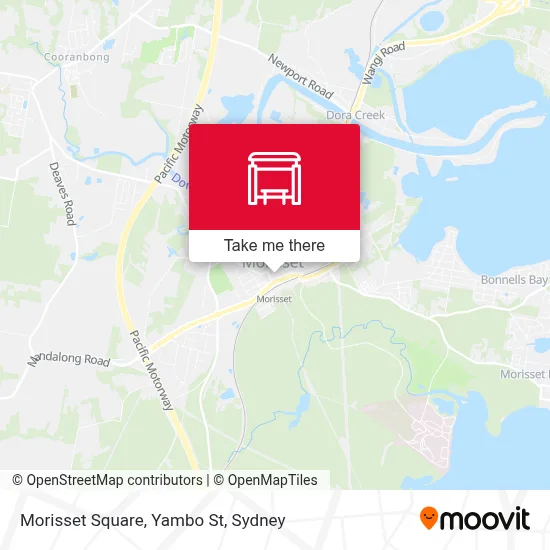 Mapa Morisset Square, Yambo St