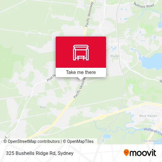 Mapa 325 Bushells Ridge Rd