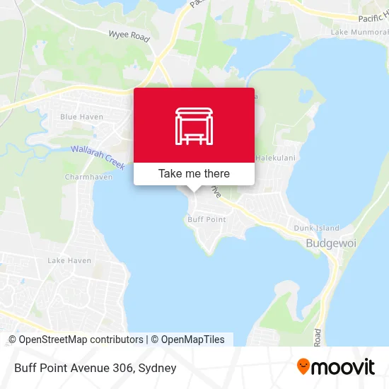 Mapa Buff Point Avenue 306