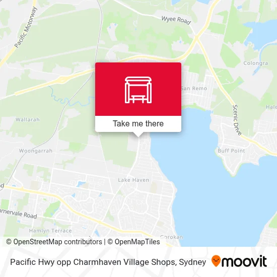 Mapa Pacific Hwy opp Charmhaven Village Shops