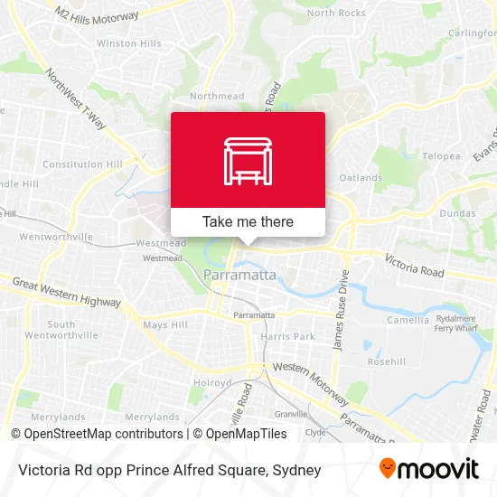 Victoria Rd opp Prince Alfred Square map