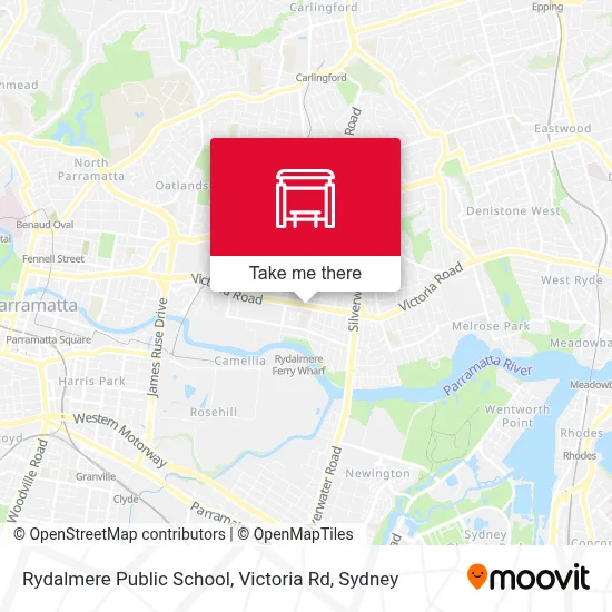 Mapa Rydalmere Public School, Victoria Rd