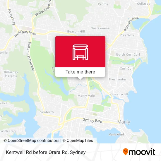 Mapa Kentwell Rd before Orara Rd