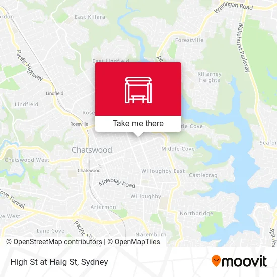 Mapa High St at Haig St