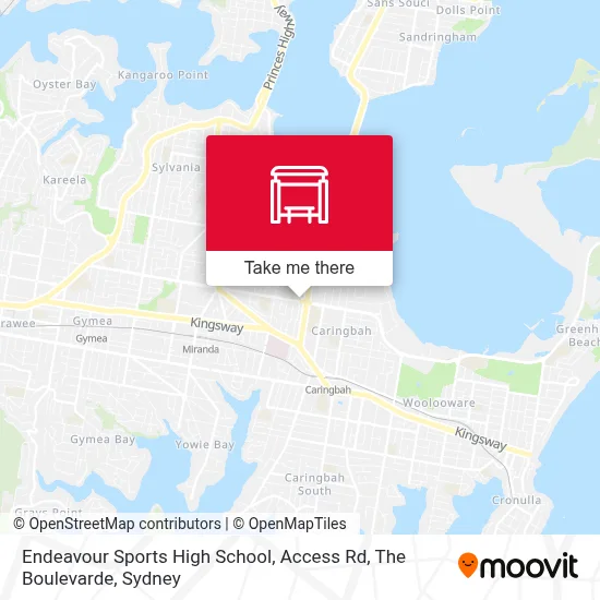 Mapa Endeavour Sports High School, Access Rd, The Boulevarde