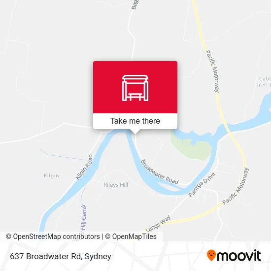 637 Broadwater Rd map