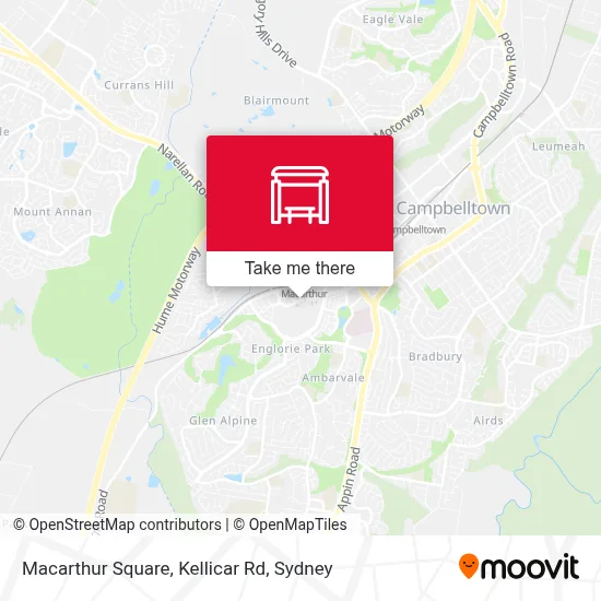 Mapa Macarthur Square, Kellicar Rd