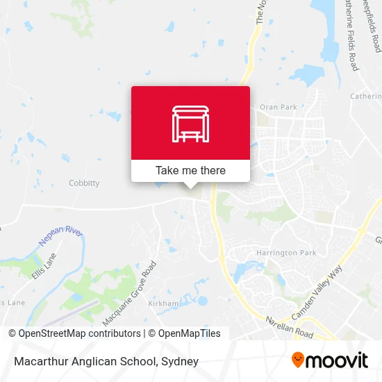 Mapa Macarthur Anglican School