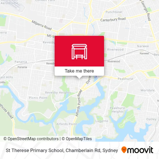Mapa St Therese Primary School, Chamberlain Rd