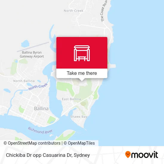 Chickiba Dr opp Casuarina Dr map