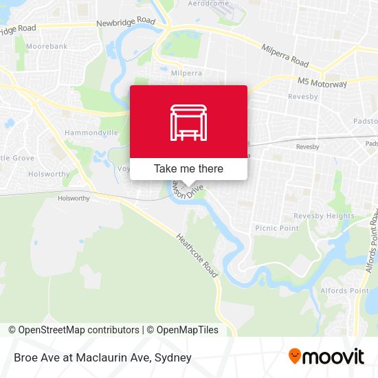 Broe Ave at Maclaurin Ave map