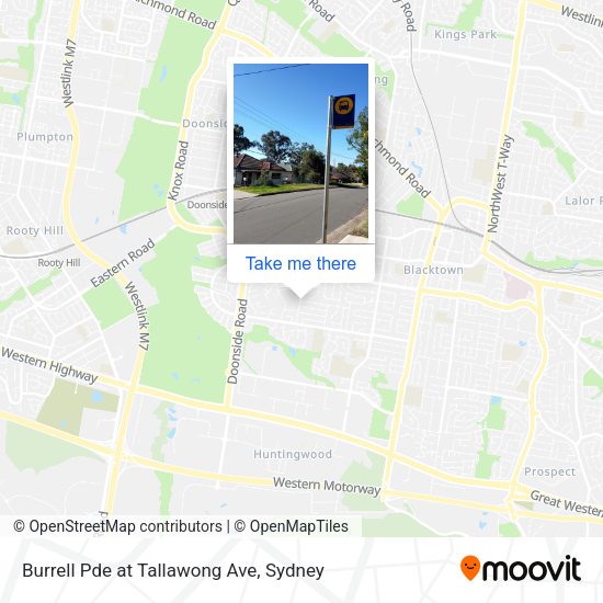 Burrell Pde at Tallawong Ave map