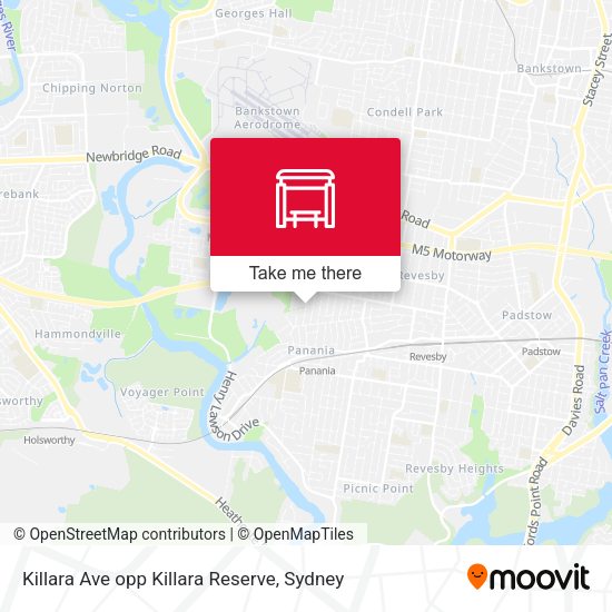 Killara Ave opp Killara Reserve map