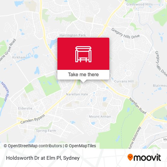Holdsworth Dr at Elm Pl map