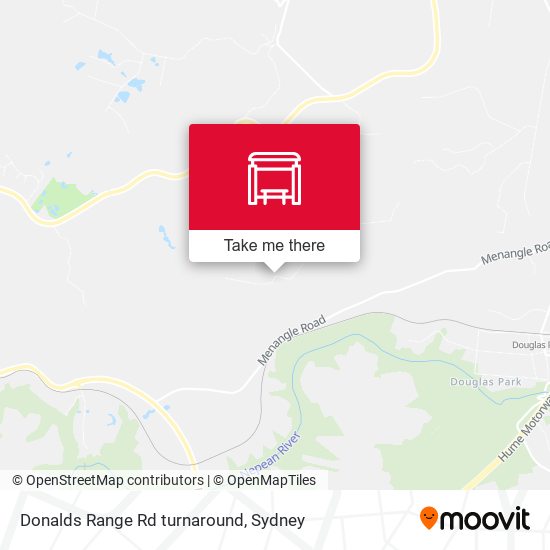 Donalds Range Rd turnaround map