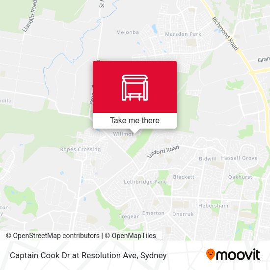 Captain Cook Dr at Resolution Ave map