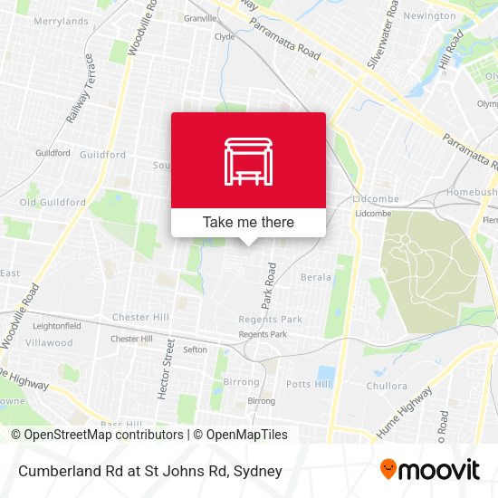 Cumberland Rd at St Johns Rd map