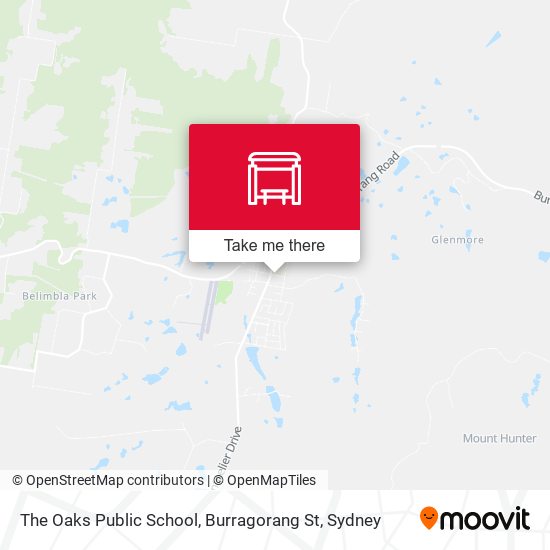 The Oaks Public School, Burragorang St map