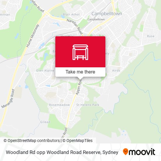 Woodland Rd opp Woodland Road Reserve map