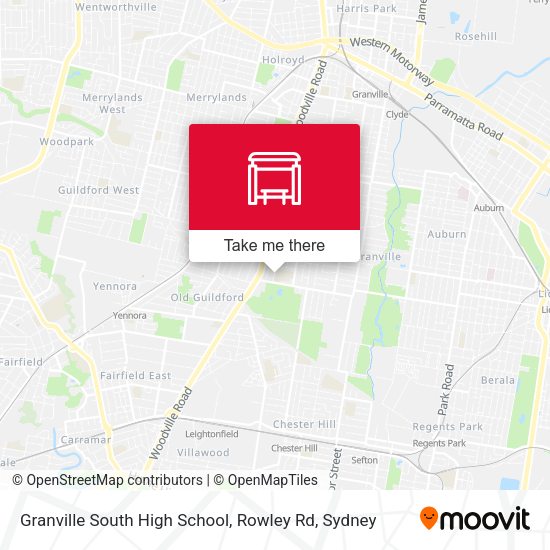 Granville South High School, Rowley Rd map