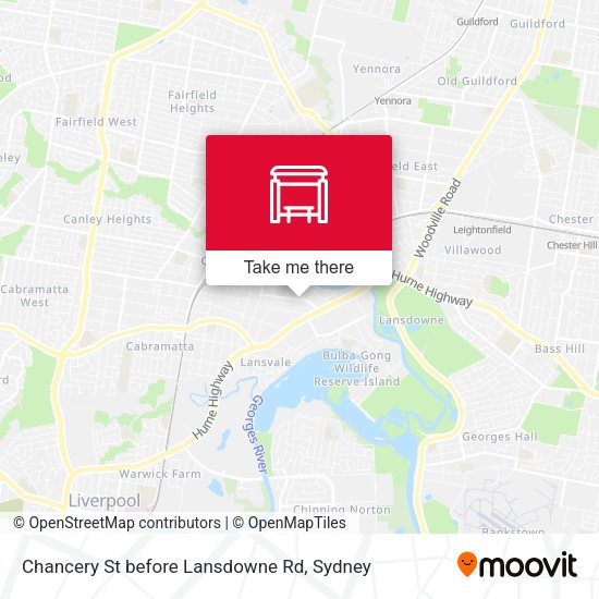 Chancery St before Lansdowne Rd map