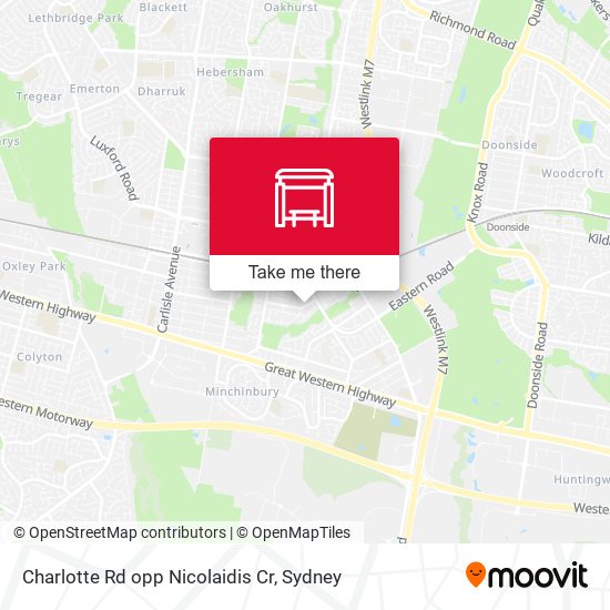 Charlotte Rd opp Nicolaidis Cr map