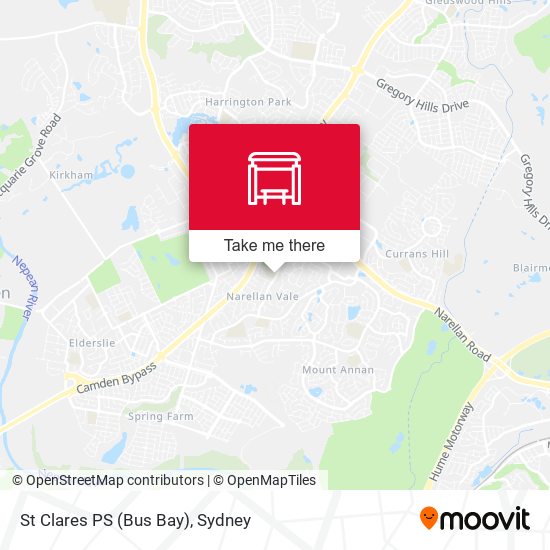 St Clares PS (Bus Bay) map