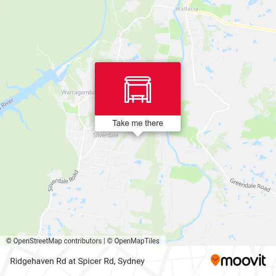 Mapa Ridgehaven Rd at Spicer Rd