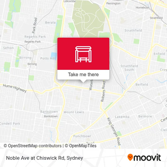 Mapa Noble Ave at Chiswick Rd