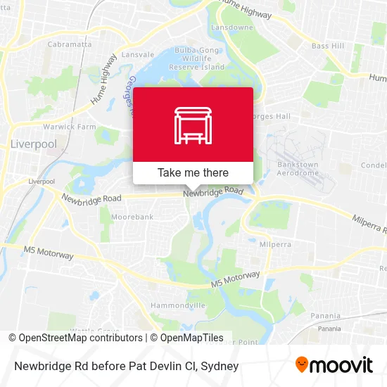 Newbridge Rd before Pat Devlin Cl map