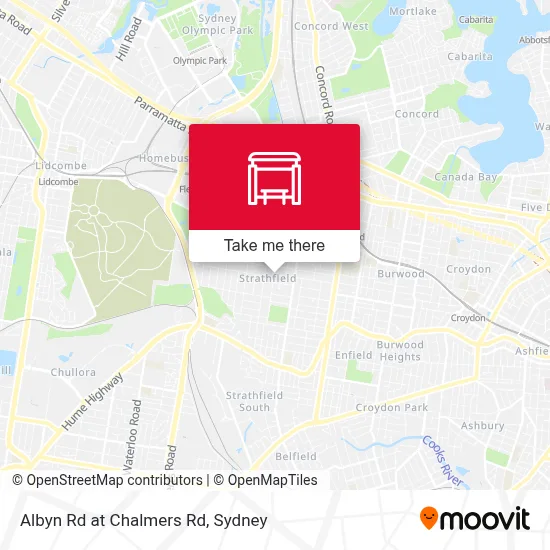 Mapa Albyn Rd at Chalmers Rd