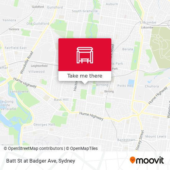 Batt St at Badger Ave map