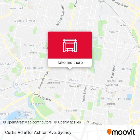 Curtis Rd after Ashton Ave map