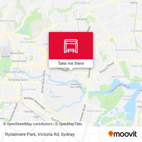 Mapa Rydalmere Park, Victoria Rd