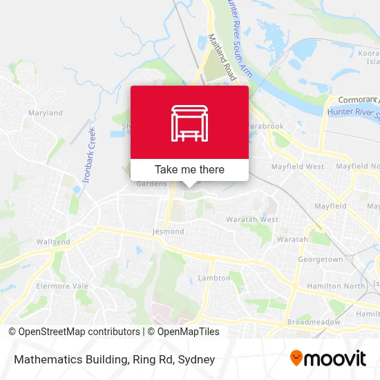 Mapa Mathematics Building, Ring Rd