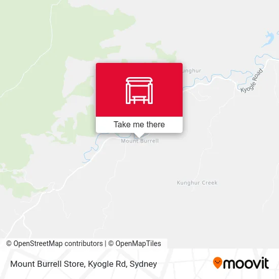 Mapa Mount Burrell Store, Kyogle Rd